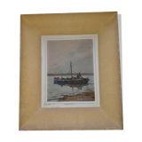 Oil on panel "fishers"
