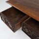 Antique carved Oak Spanish Console Table with Drawers, 18th Century