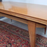 Extending table with vintage compass legs 50s