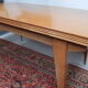 Extending table with vintage compass legs 50s