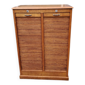 Meuble à double rideaux, type notaire