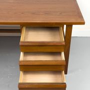 Mid-century teak desk by Svend Åge Madsen for Sigurd Hansen, 1960s.