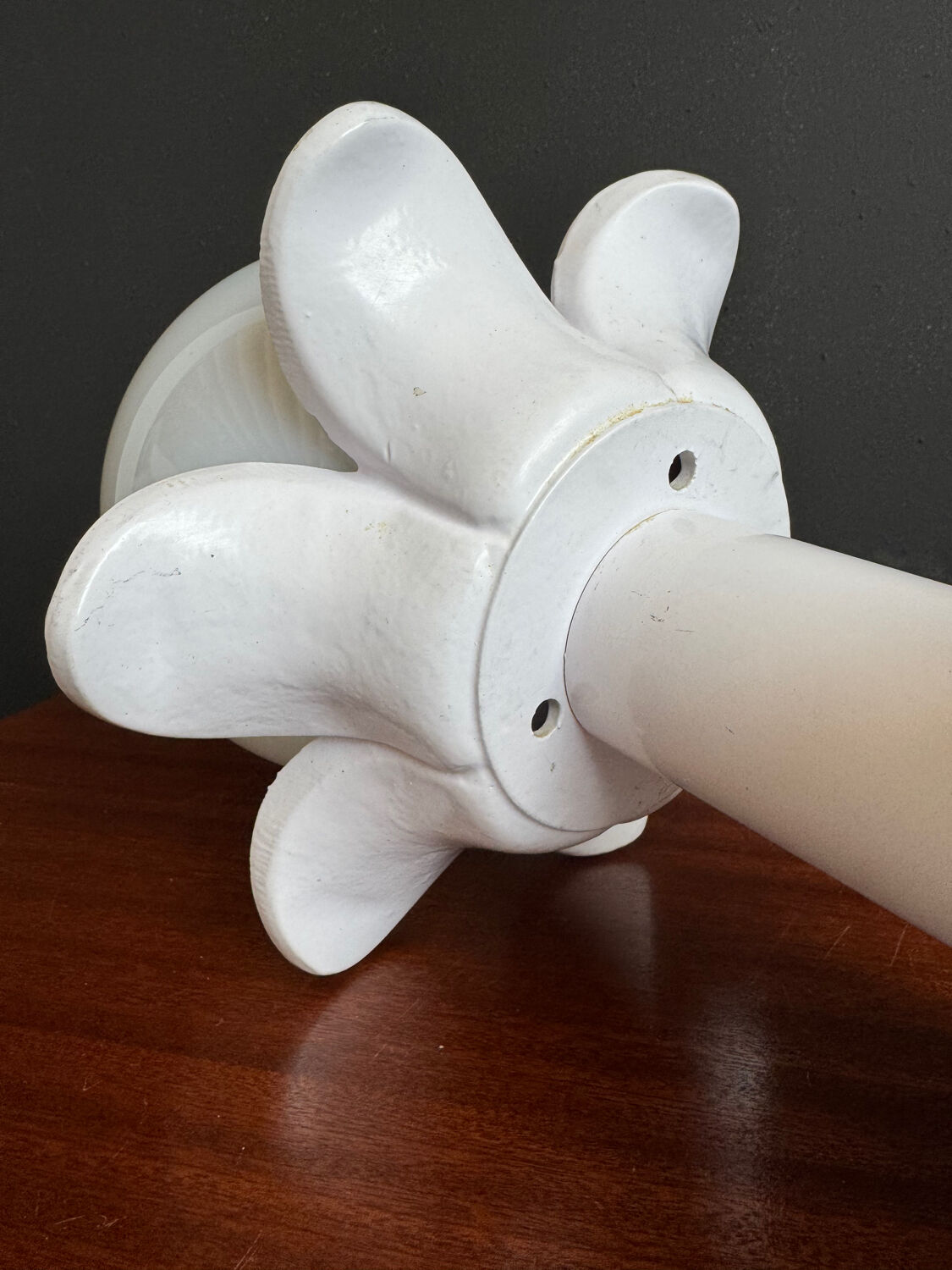 Opaline palm tree ceiling light from the 1980s.