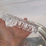 Table service silver metal crystal art deco top