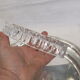 Table service silver metal crystal art deco top