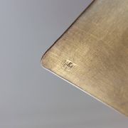 Pair of hand-hammered brass bookends by Hayno Focken