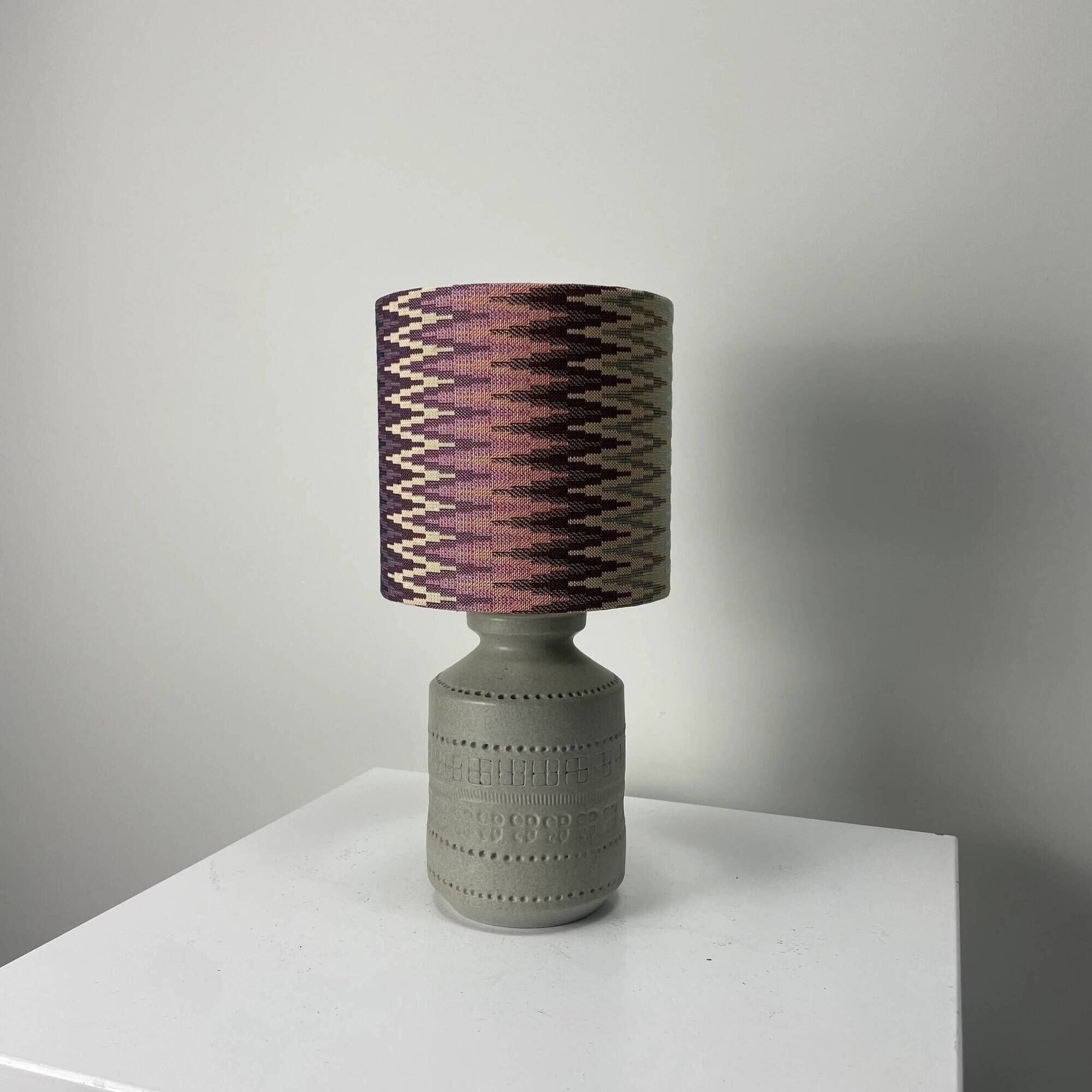 1960s Italian Bitossi style ceramic table lamp