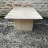 Travertine coffee table