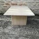 Travertine coffee table