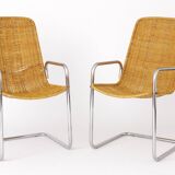 2 Cantilever Chairs 1970s - Italy