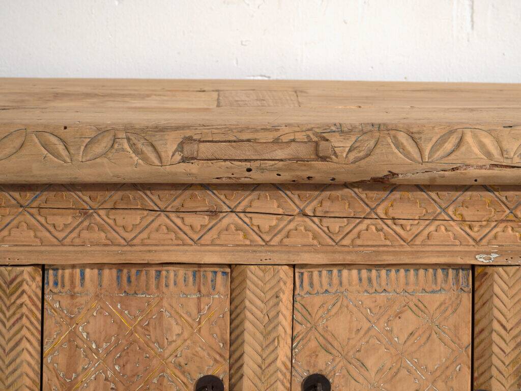 Old carved pine wood buffet – China, circa 1900