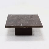 Rare table basse en pierre fossile par Metaform 1970