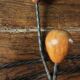 Double wrought iron coat rack with 3 double wooden ball hooks