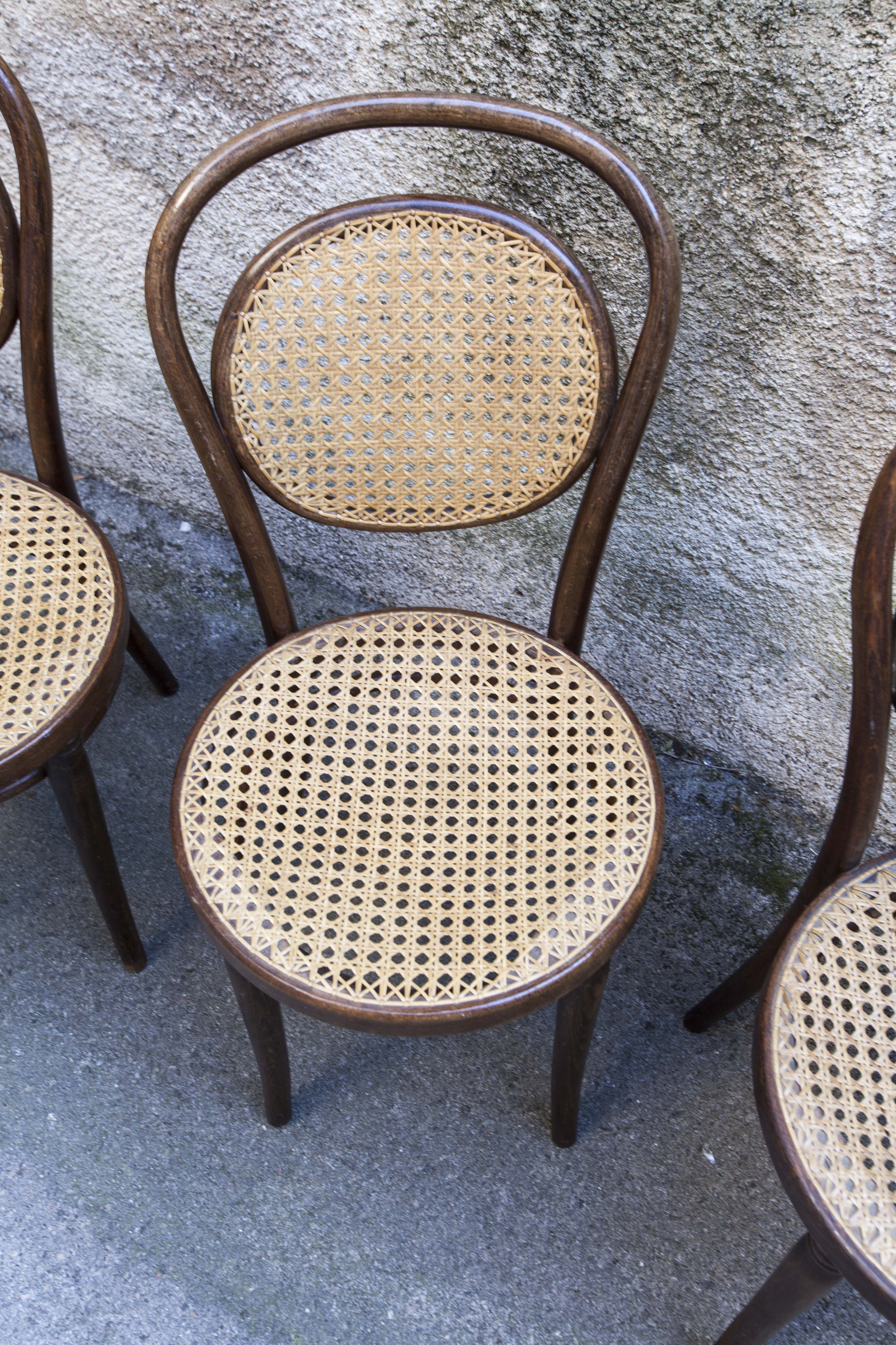 4 chairs Thonet n ° 11 MPA Radomsko