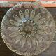 Vintage Flat Fruit Bowl, Moulded & Cut Glass