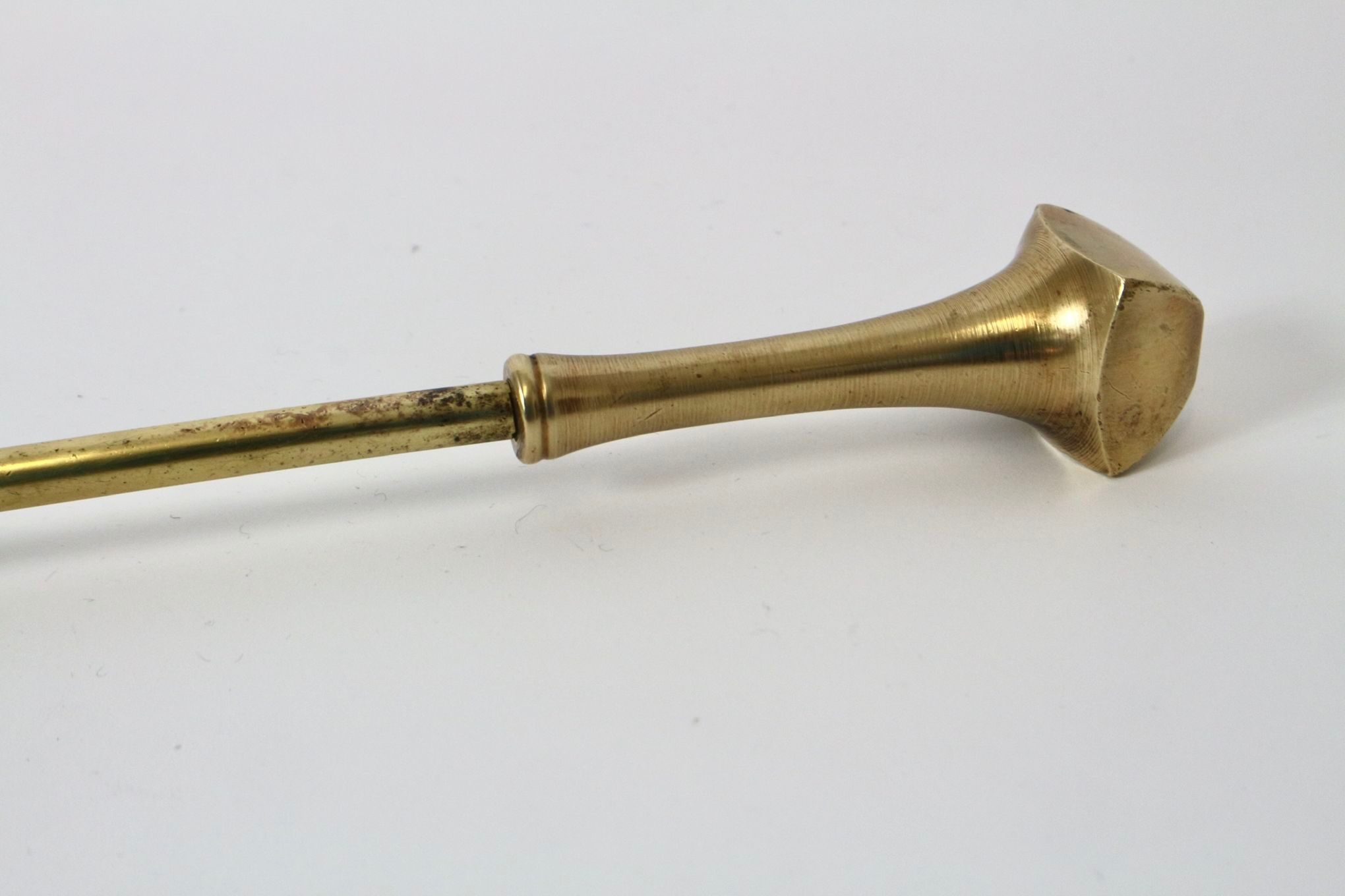 Vintage brass fireplace accessory set