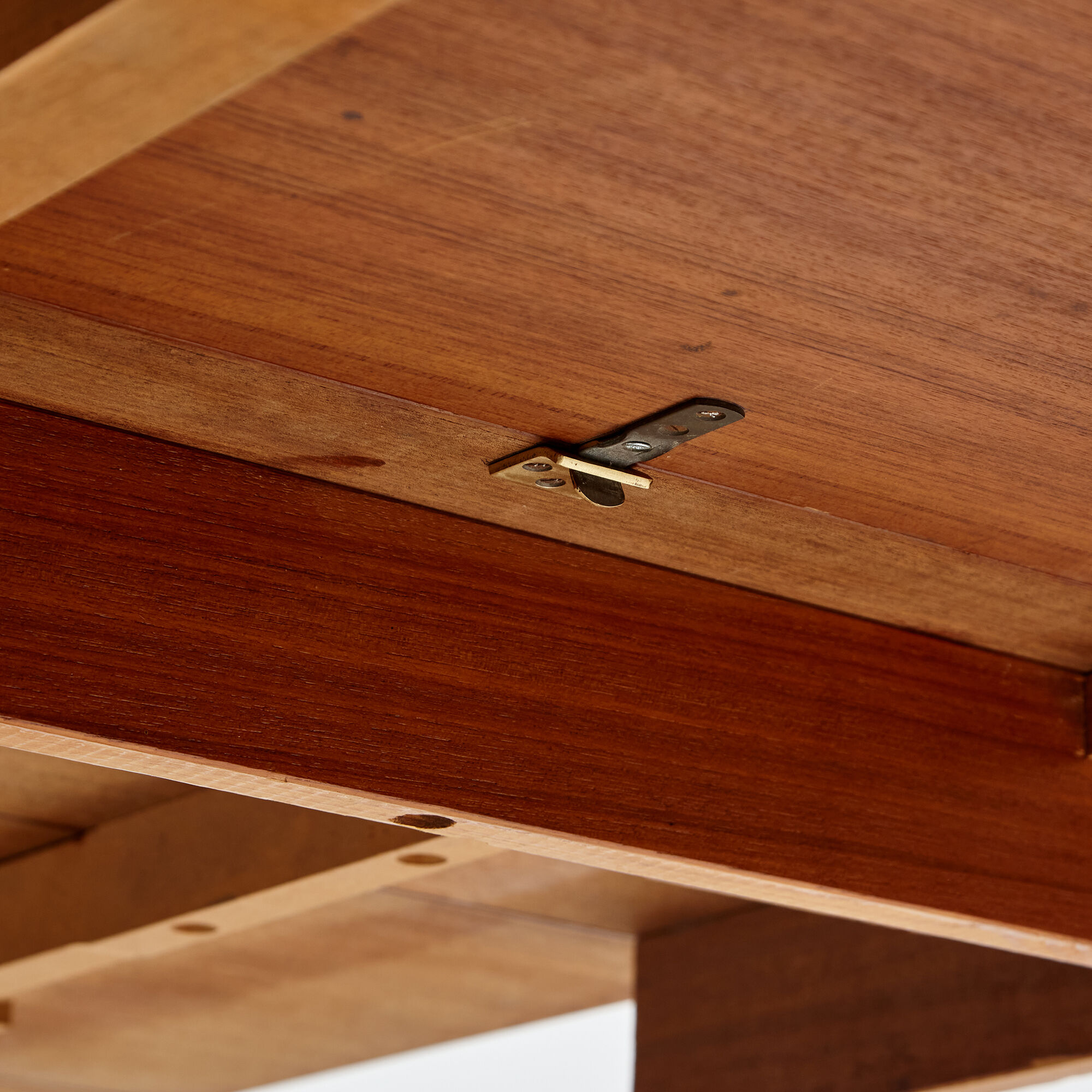 Restored teak dining table