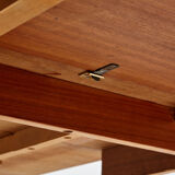 Restored teak dining table