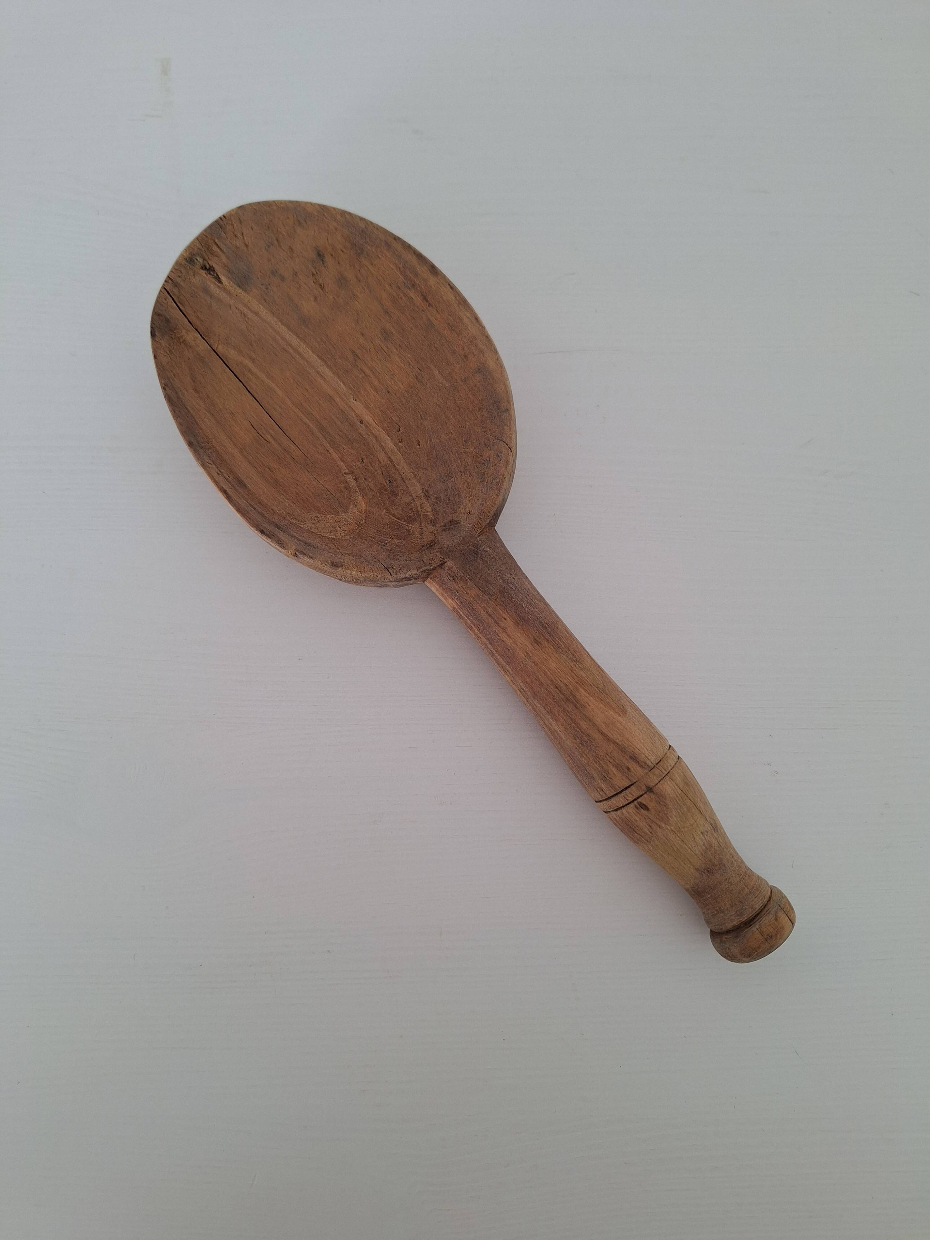 Vintage wooden butter spoon