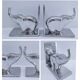 pair of stylised elephant bookends made of aluminium