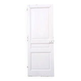 Communication door H220xW80.5cm, old panelled with moulding.