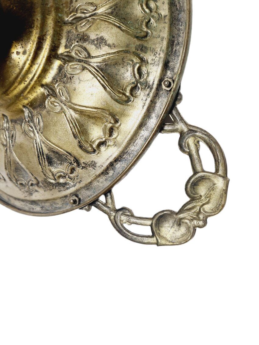 Art Nouveau fruit bowl on stand, Sweden, 1900s