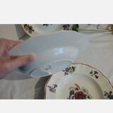 5 hollow plates Sarreguemines model Agreste