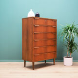 Chest of drawers teak, danish design, 60's, producer: trekanten-hestbæk a/s