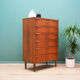 Chest of drawers teak, danish design, 60's, producer: trekanten-hestbæk a/s