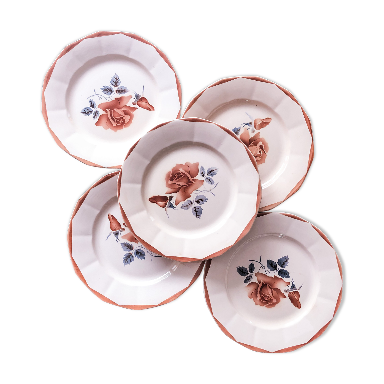 5 flat plates digoin sarreguemines