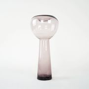 Glass vase, Italian design, 1970s, made in Italy