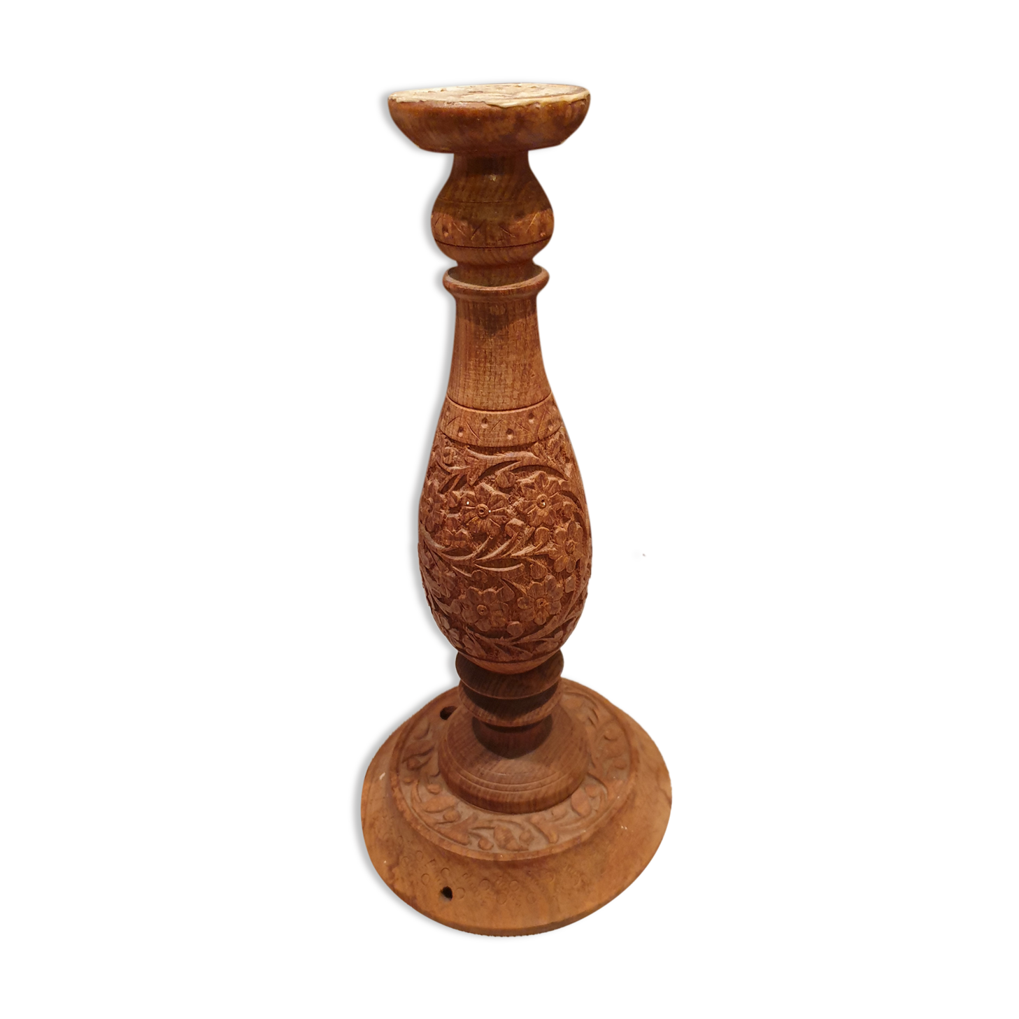 Indian rosewood lamp foot