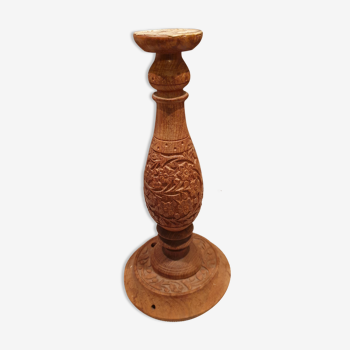 Pied de lampe en bois de rose indien