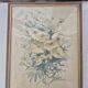 Faded flower frame painting