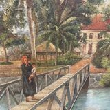 Old painting painting Vietnam