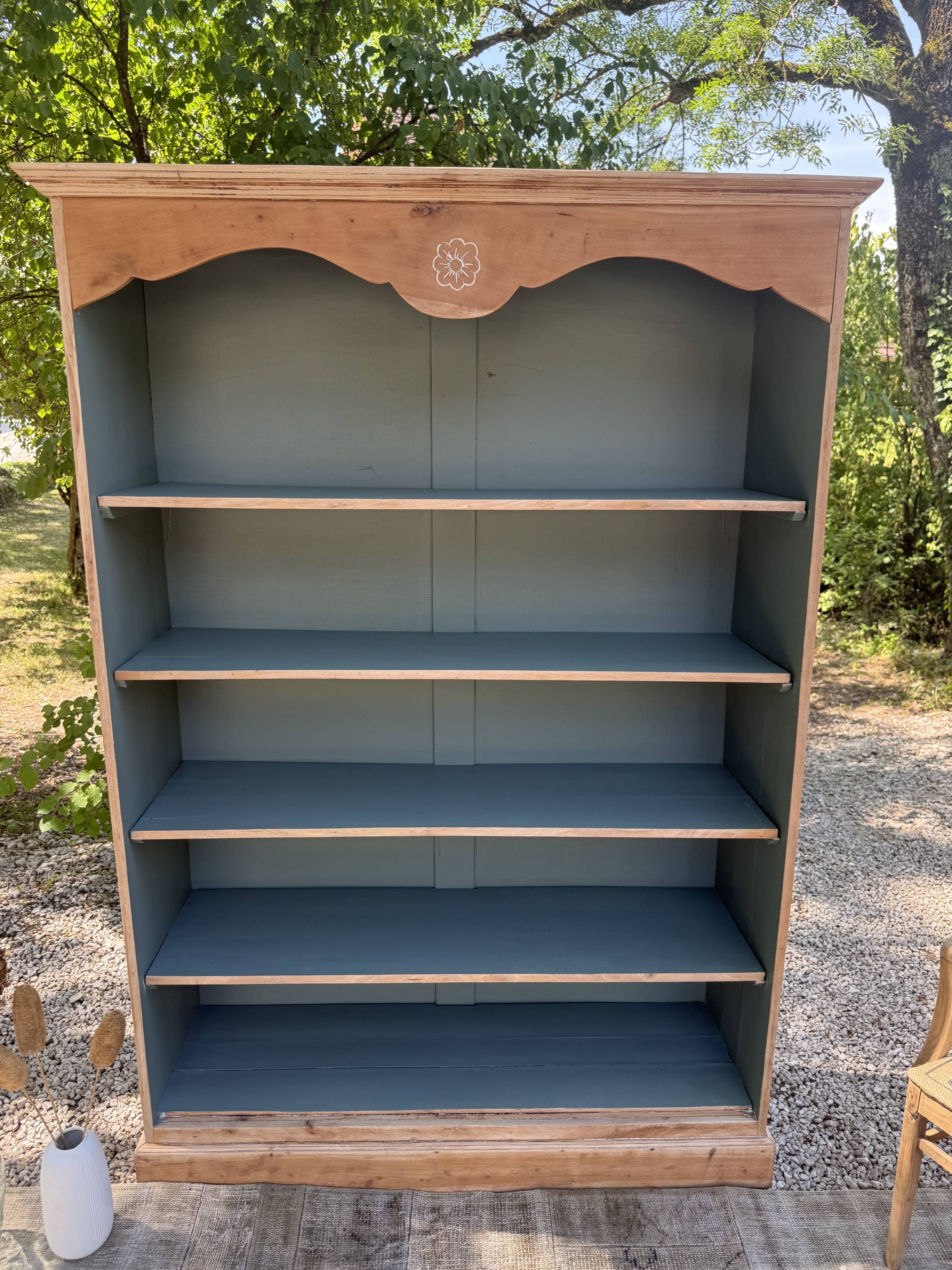 Renovated solid wood library