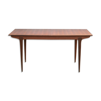 Scandinavian teak extendable dining table years 60