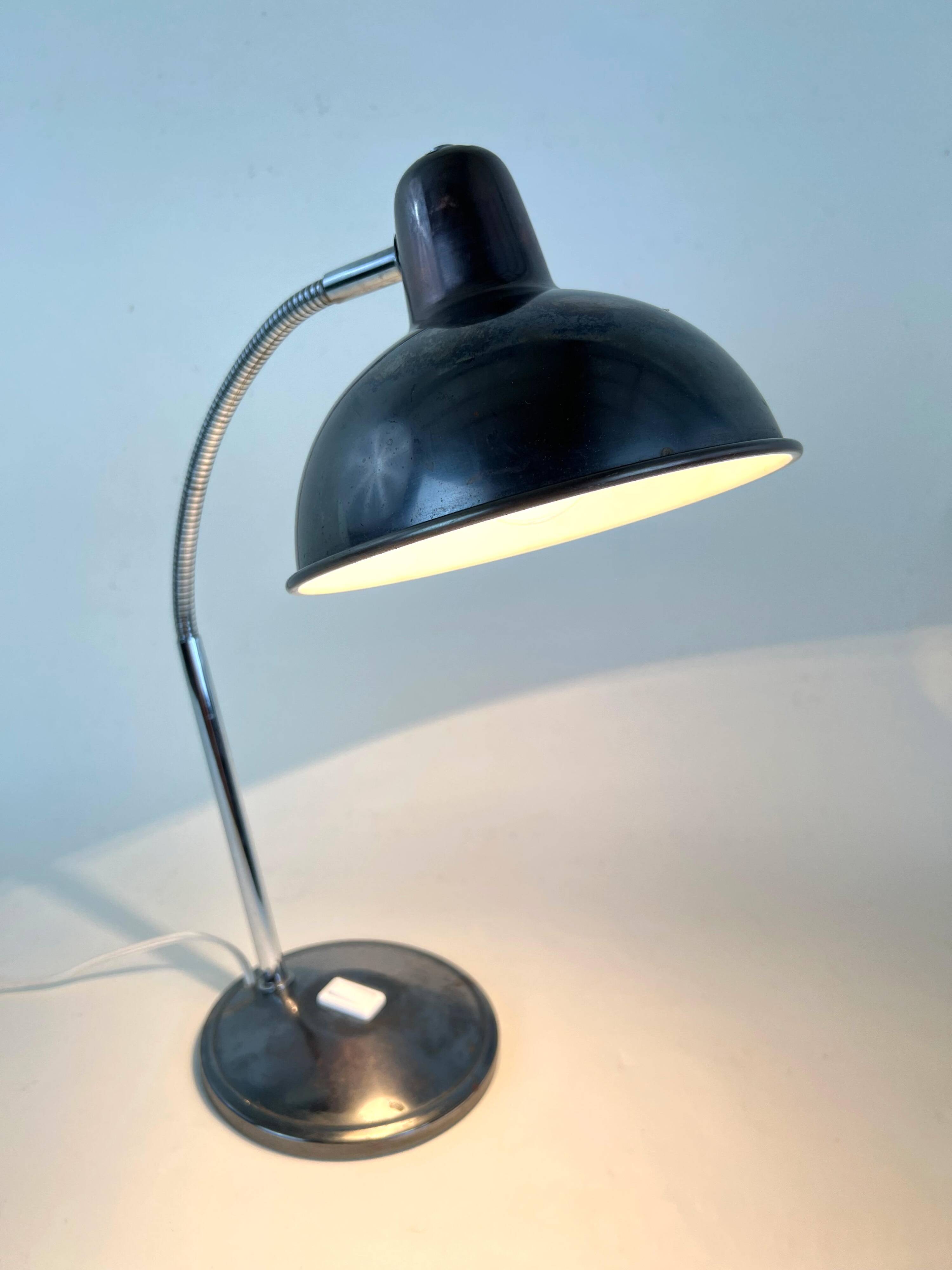 Old Table Lamp Wall Light in Aluminor Metal Vintage 50s/60s