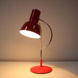 Mid-century red table lamp designed by Josef Hůrka for Napako, 1970's.