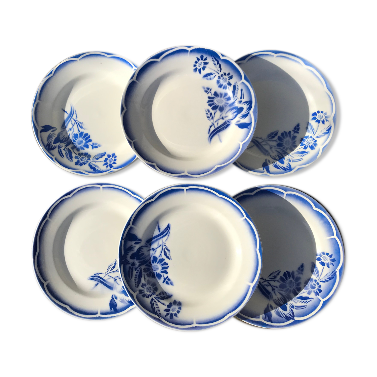 Flat plates (6)vintage model André