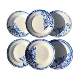 Flat plates (6)vintage model André