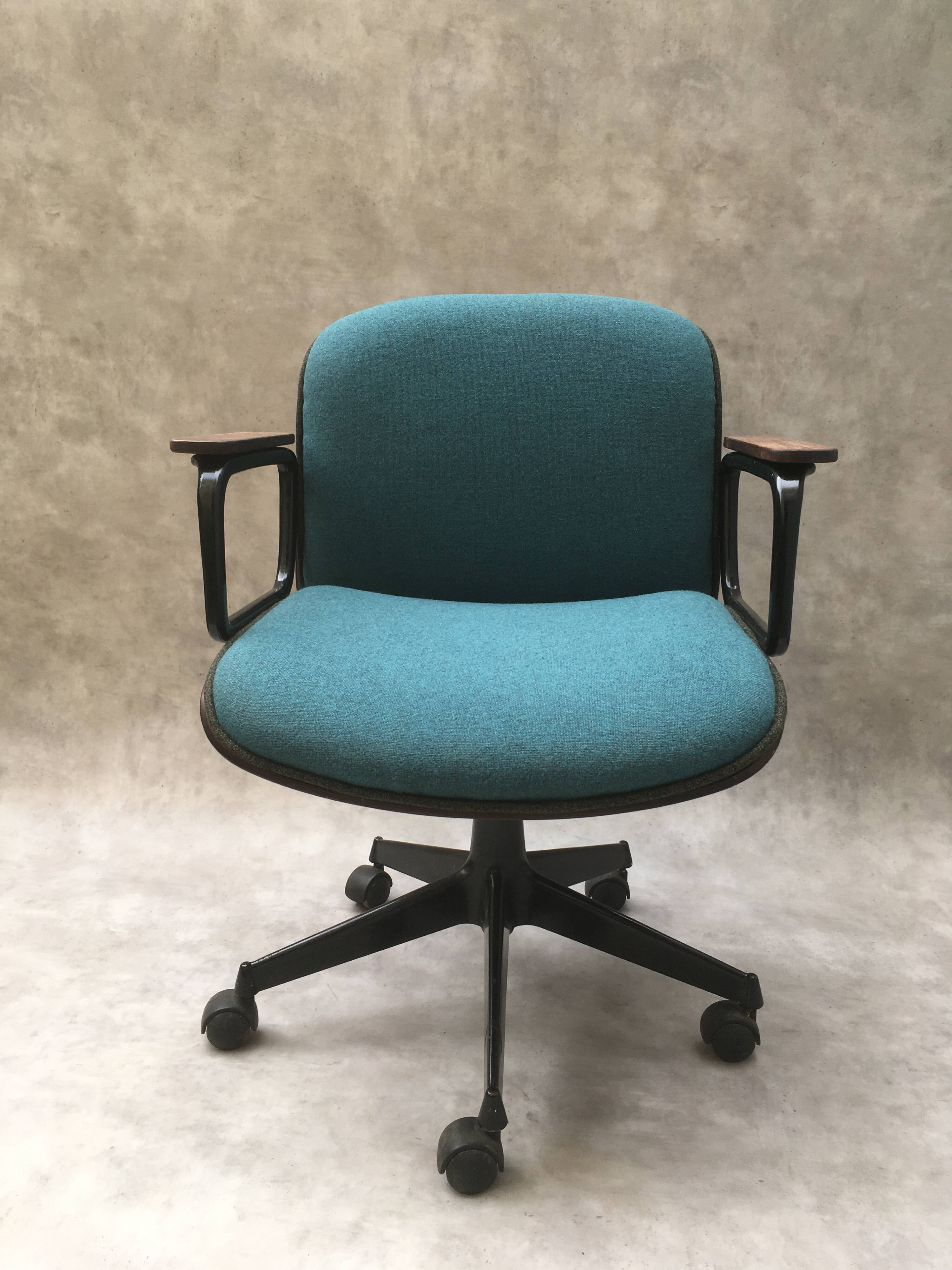 Fauteuil de bureau italien Ico Parisi pour MIM Roma
