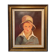 Portrait of the boy in the straw hat 70s/80s, signed
