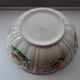 Round salad bowl St Clément France - Rooster decoration and flowery basket