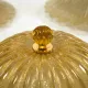 Set of three Large Italian Murano Glass Ceiling Lamps by Murano Due. Italy