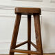 High stool in elm by Olavi Hanninen