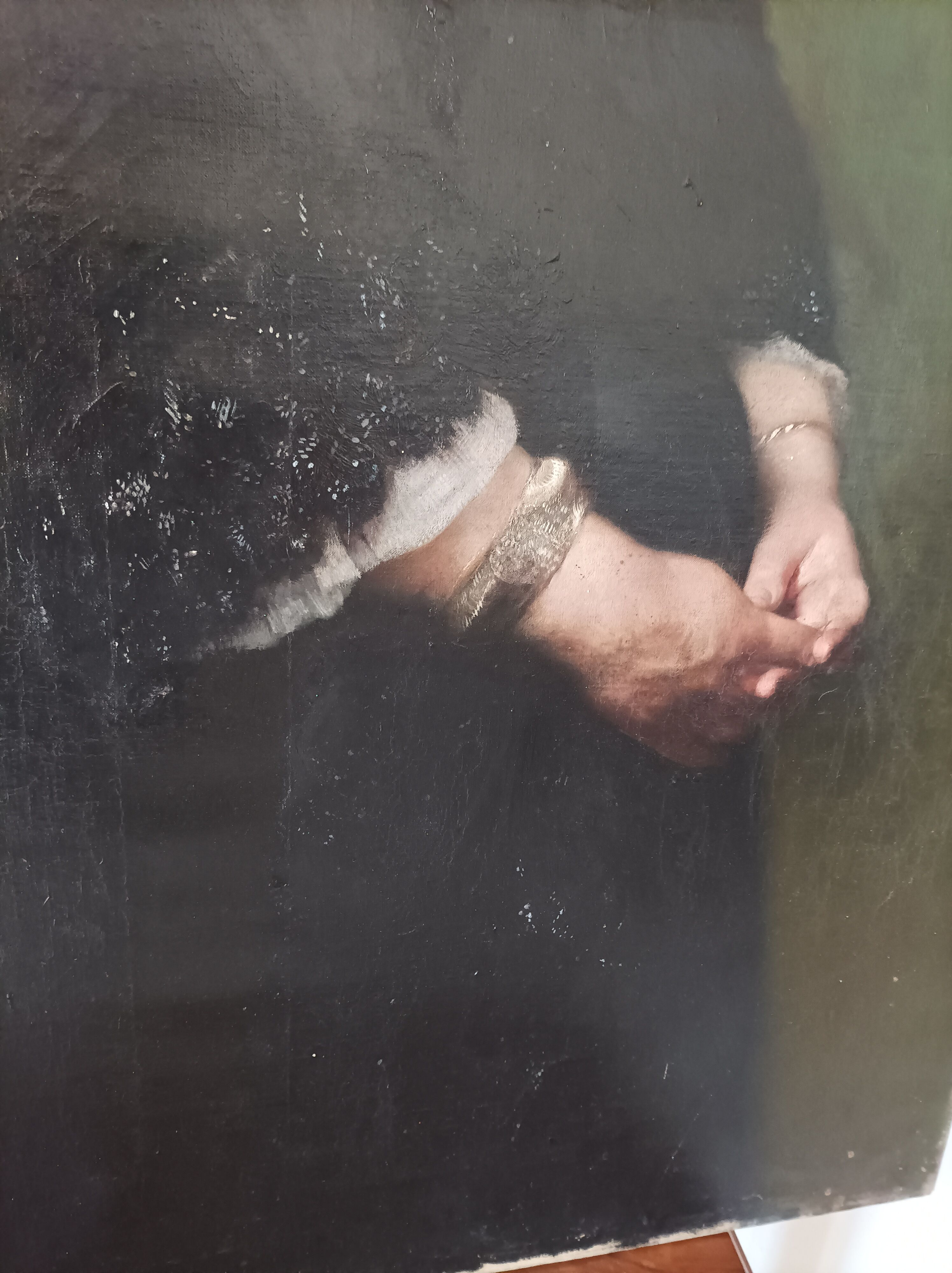 Emile levy (1826-1890) oil on canvas portrait of a woman