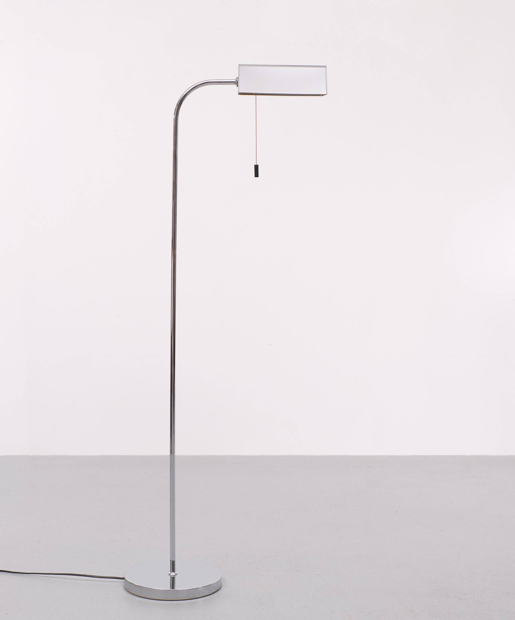 Bankamp Leuchten Chrome Floor Lamp, 1970, Germany