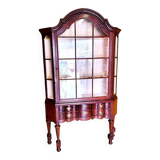 Classical Dutch Oak Display Cabinet With 2 Drawers, 2nd Half Of The 18th Century