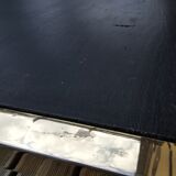 Metal and wood coffee table